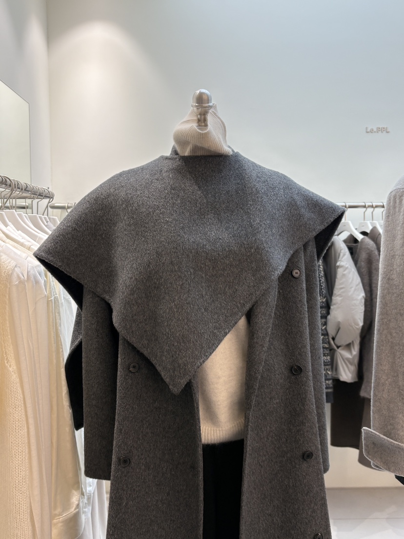 LE-PPL韓國直郵㊣女裝新款25秋冬真品圍巾披肩不含內搭手工LE-PPL圍巾/披肩圖色2