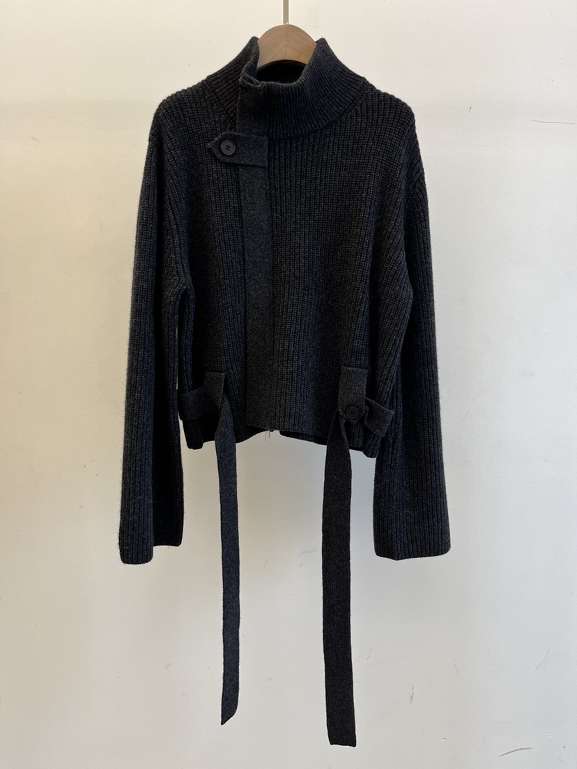 DARAK東大門㊣代購女裝新款職業人氣真品毛衣含腰帶系帶開衫DARAK毛衣圖色2