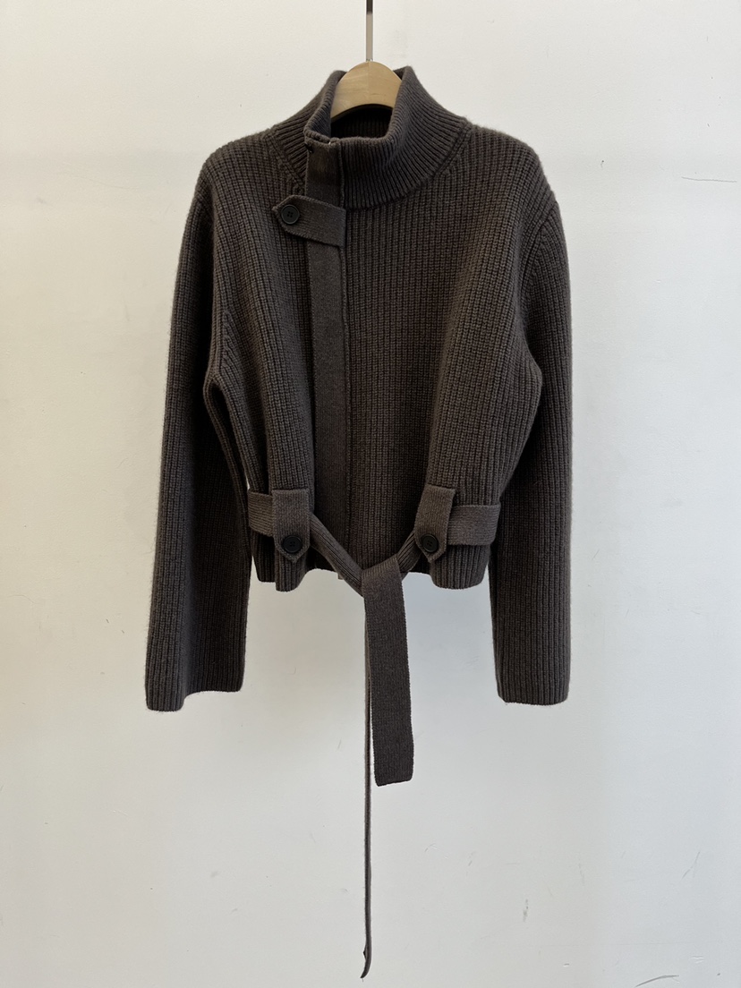 DARAK東大門㊣代購女裝新款職業人氣真品毛衣含腰帶系帶開衫DARAK毛衣圖色3