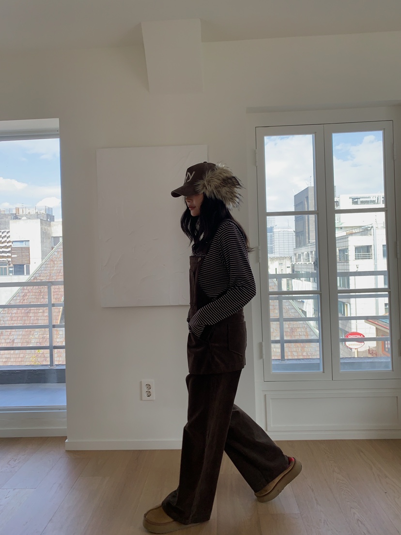 CAMEL-P韓國代購㊣女裝新品熱賣背帶褲Came_l 家背帶褲