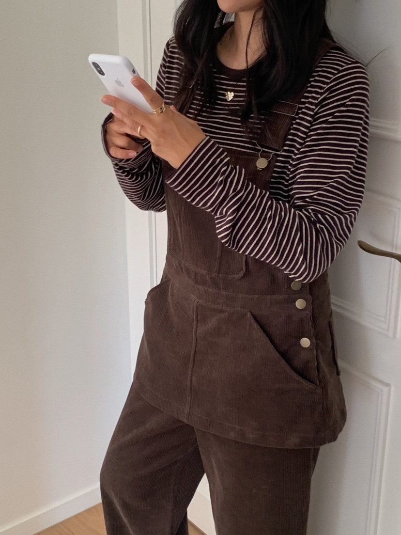 CAMEL-P韓國代購㊣女裝新品熱賣背帶褲Came_l 家背帶褲