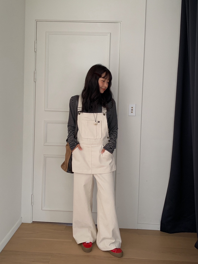 CAMEL-P韓國代購㊣女裝新品熱賣背帶褲Came_l 家背帶褲