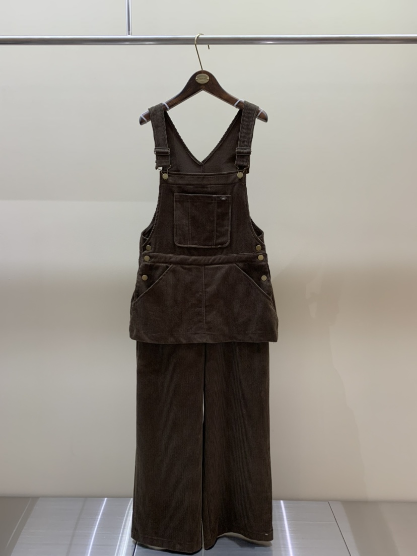 CAMEL-P韓國代購㊣女裝新品熱賣背帶褲Came_l 家背帶褲圖色2