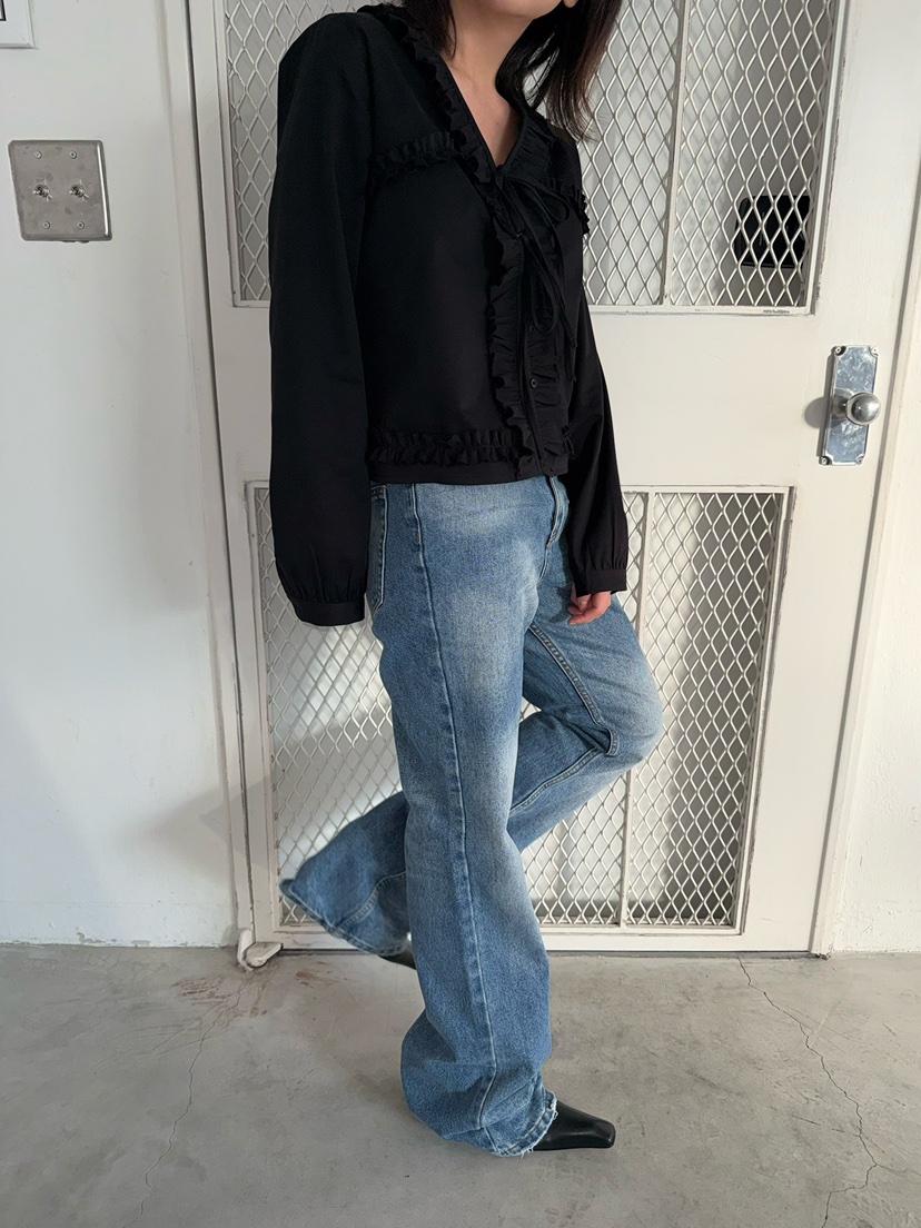 AWESOMESAUCE東大門㊣實拍女裝新款真品推薦熱賣襯衫蕾絲衫AWESOME SAUCE襯衫/蕾絲衫