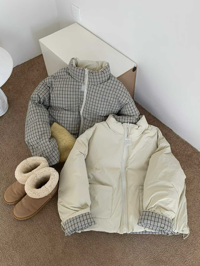 DARLUZ_MI韓國直郵㊣女士新款職業人氣熱賣休閑短款棉服里外穿DARLUZ_MI短款棉服