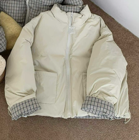 DARLUZ_MI韓國直郵㊣女士新款職業人氣熱賣休閑短款棉服里外穿DARLUZ_MI短款棉服圖色2