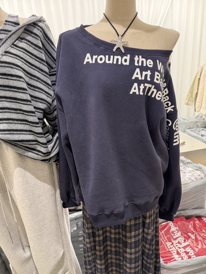 EYEL東大門㊣直郵女士新款真品休閑25秋冬熱賣推薦衛衣抓絨EYEL衛衣