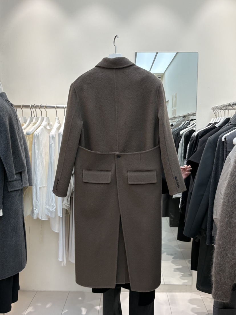 LE-PPL韓國代購㊣女裝新品職業推薦中長款大衣不含披肩手工LE-PPL中長款大衣