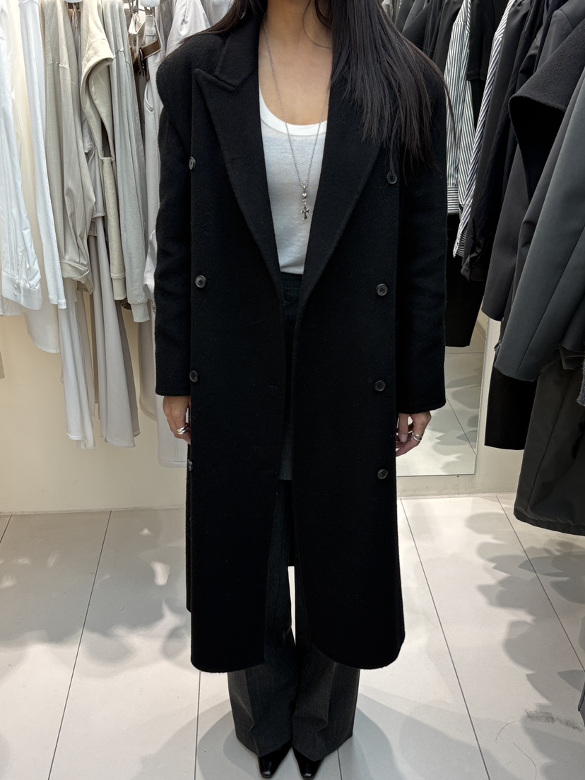 LE-PPL韓國代購㊣女裝新品職業推薦中長款大衣不含披肩手工LE-PPL中長款大衣圖色3