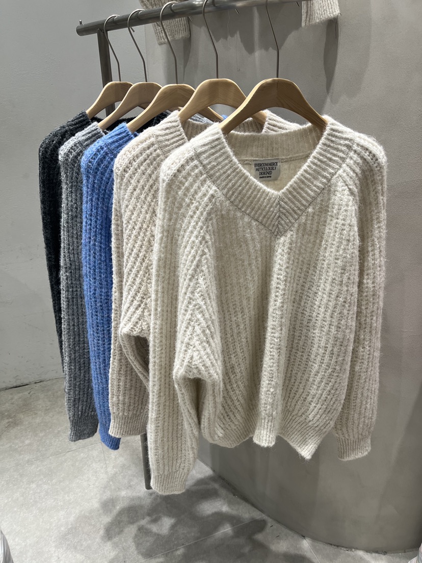EVERCOMMERCE METICULOUSLY DESIGNED韓國直郵㊣女裝新品職業毛衣羊毛EVERCOMMERCE毛衣