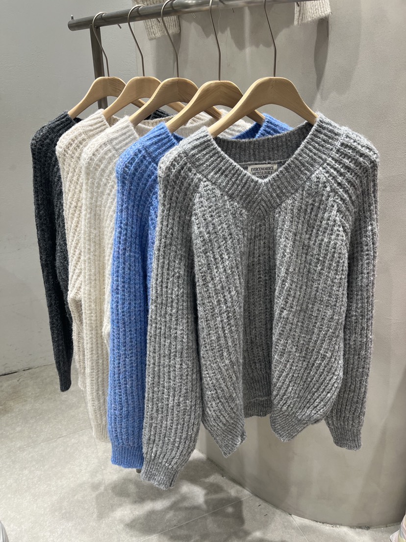 EVERCOMMERCE METICULOUSLY DESIGNED韓國直郵㊣女裝新品職業毛衣羊毛EVERCOMMERCE毛衣