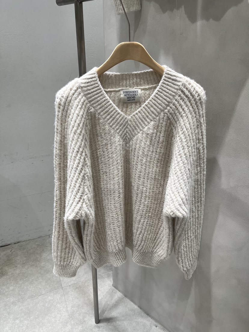 EVERCOMMERCE METICULOUSLY DESIGNED韓國直郵㊣女裝新品職業毛衣羊毛EVERCOMMERCE毛衣圖色2