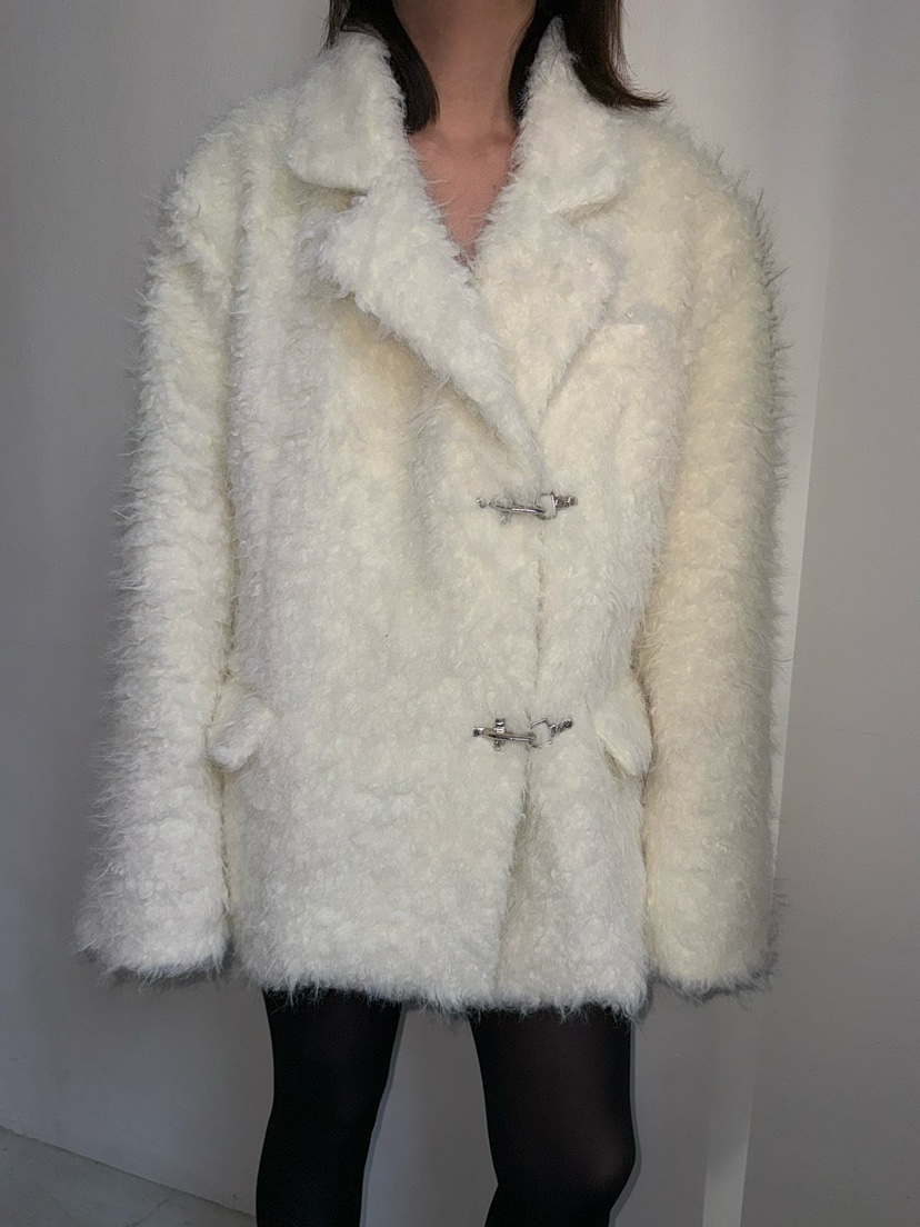 AWESOMESAUCE東大門㊣實拍女裝新品真品職業休閑時尚短款大衣AWESOME SAUCE短款大衣