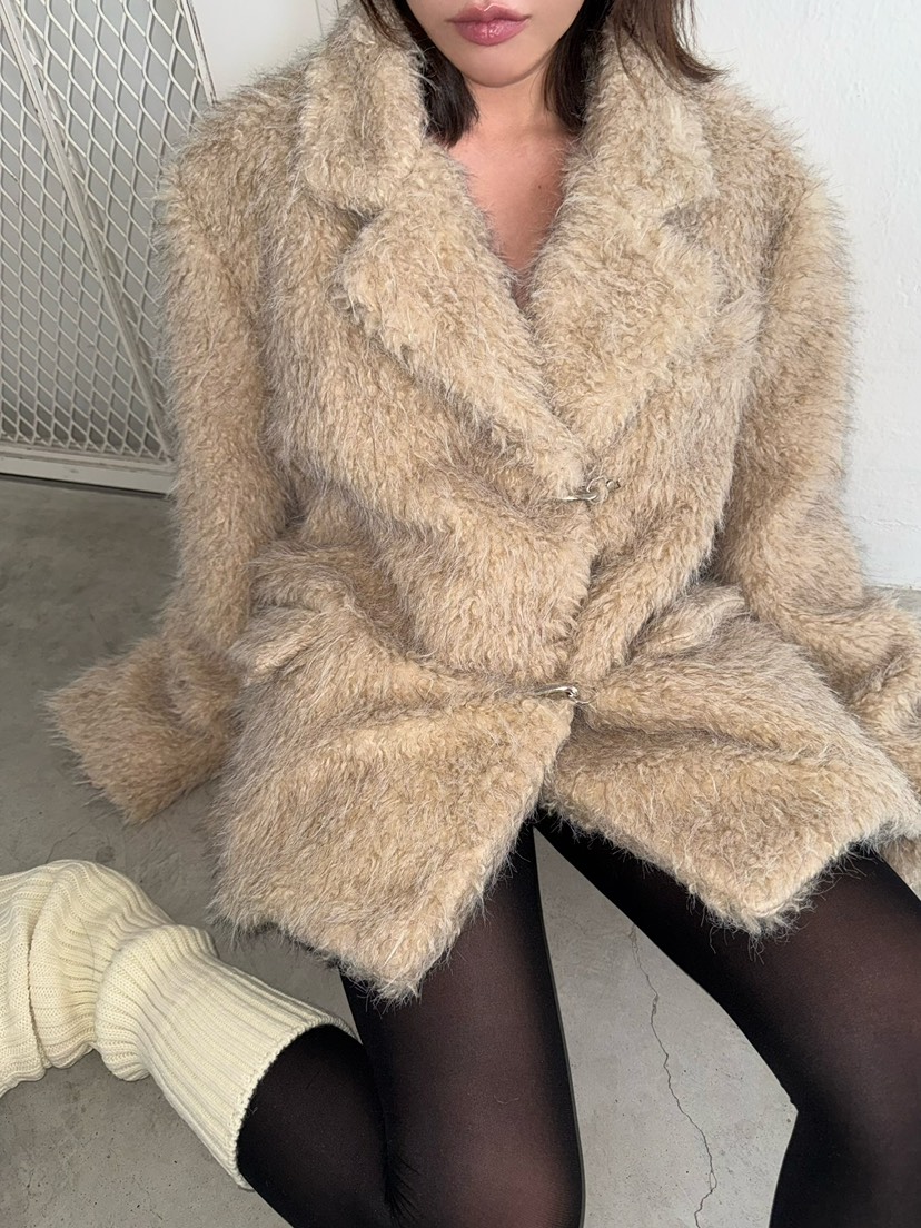 AWESOMESAUCE東大門㊣實拍女裝新品真品職業休閑時尚短款大衣AWESOME SAUCE短款大衣