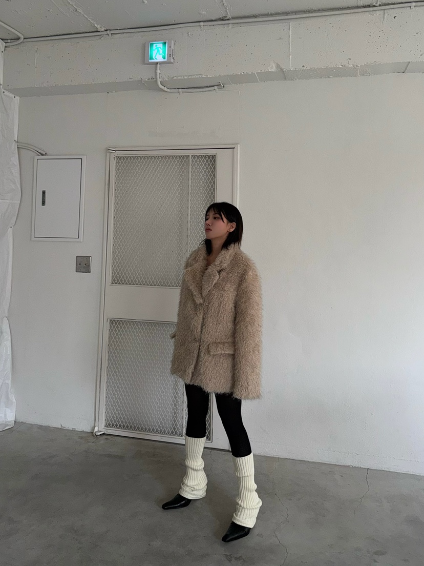 AWESOMESAUCE東大門㊣實拍女裝新品真品職業休閑時尚短款大衣AWESOME SAUCE短款大衣