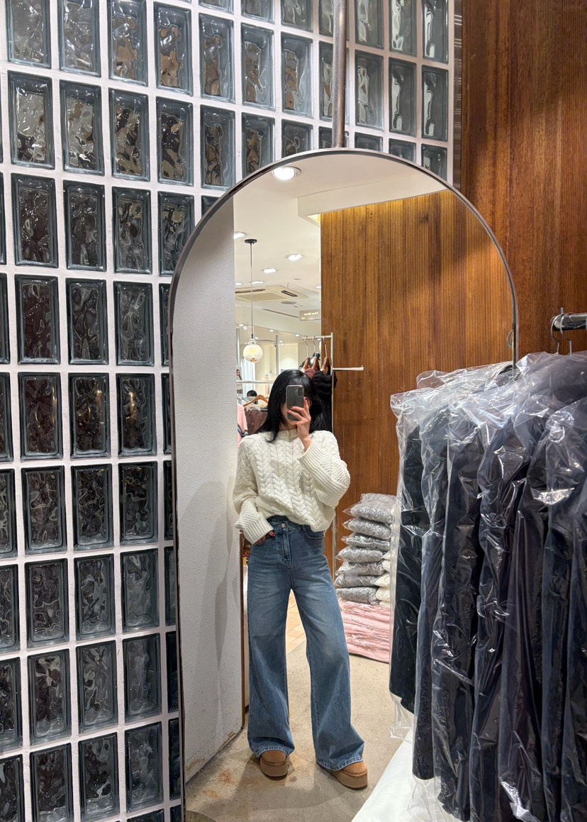 2TWO MOON東大門㊣直郵女士新品熱賣推薦25秋冬針織衫圓領2TWO MOON針織衫