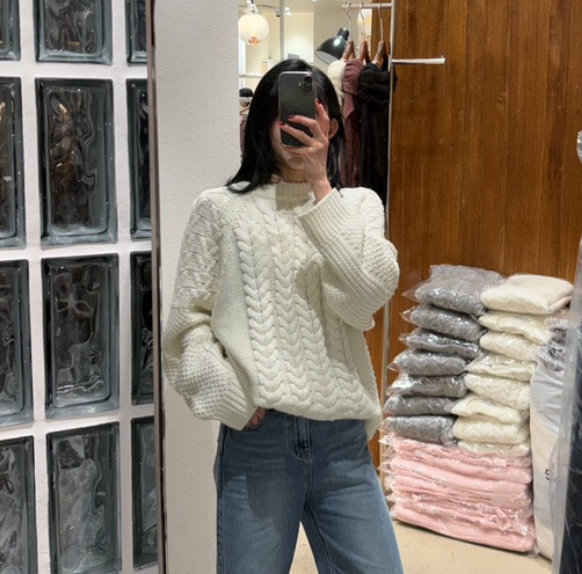 2TWO MOON東大門㊣直郵女士新品熱賣推薦25秋冬針織衫圓領2TWO MOON針織衫圖色2