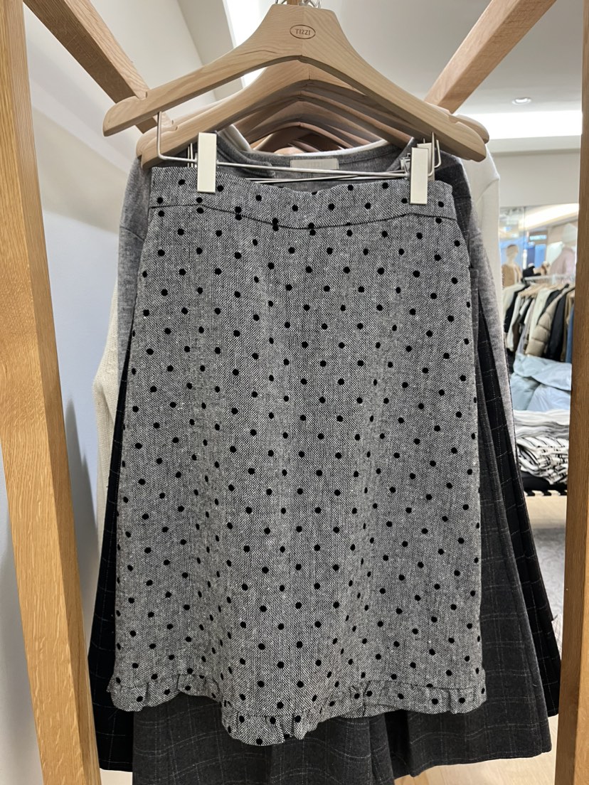 TIZZI東大門㊣直郵女士新品時尚真品熱賣半身裙中短裙圓點裙TIZZI半身裙/中短裙
