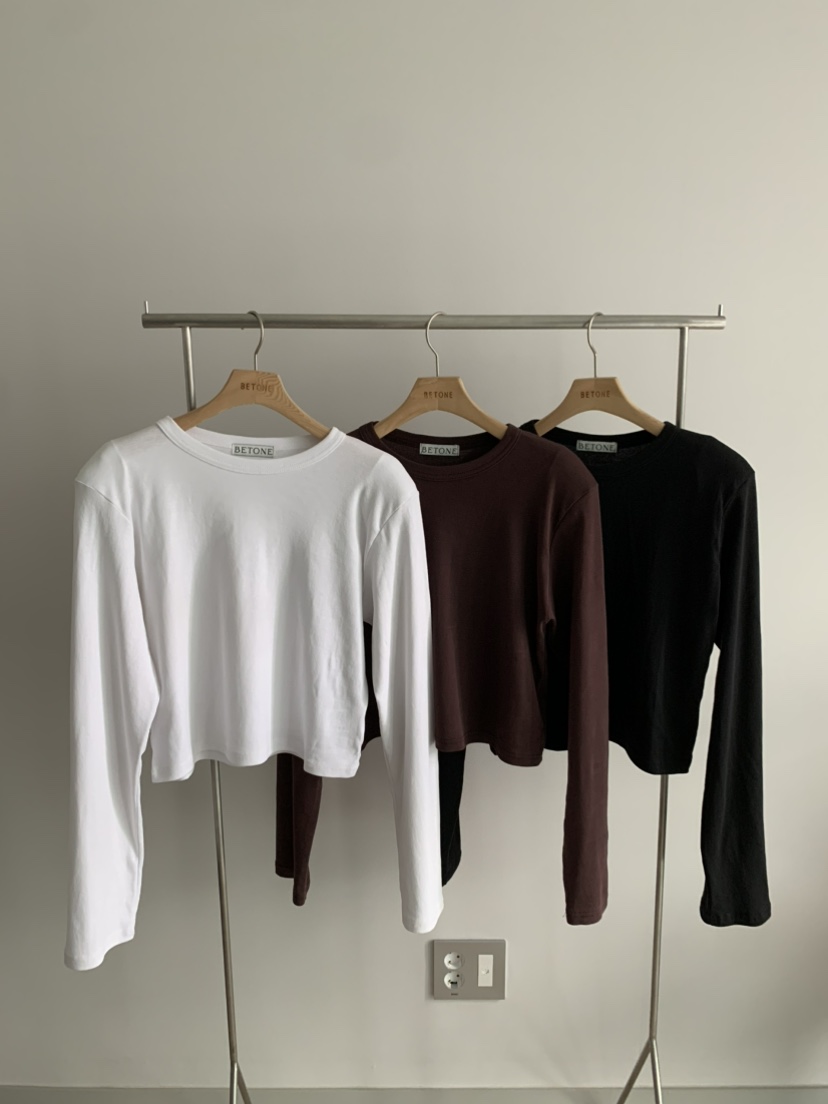 BETONE韓國直郵㊣女裝新品推薦人氣熱賣時尚職業25秋冬長袖T恤BETONE長袖T恤