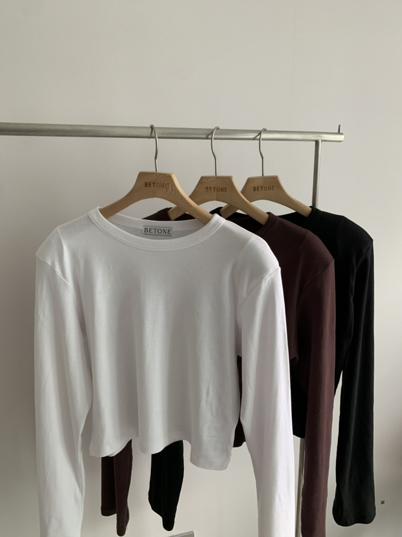 BETONE韓國直郵㊣女裝新品推薦人氣熱賣時尚職業25秋冬長袖T恤BETONE長袖T恤