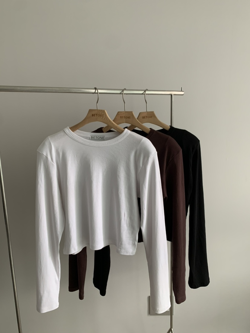 BETONE韓國直郵㊣女裝新品推薦人氣熱賣時尚職業25秋冬長袖T恤BETONE長袖T恤