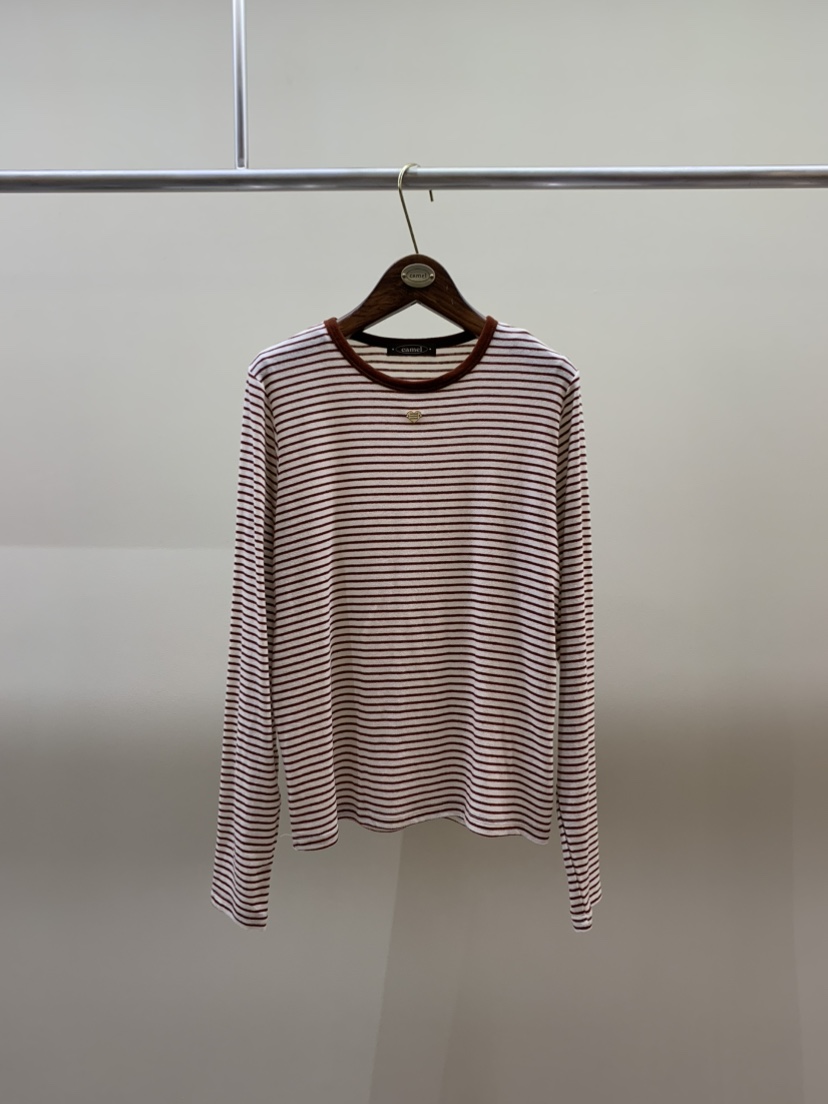 CAMEL-P東大門㊣直郵女士新品人氣長袖T恤Came_l 家長袖T恤圖色2