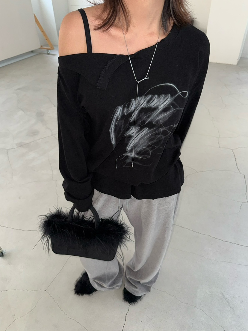 AWESOMESAUCE韓國直郵㊣女裝新品推薦真品職業休閑熱賣長袖T恤AWESOME SAUCE長袖T恤