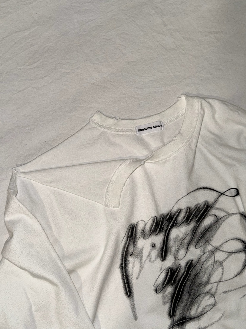 AWESOMESAUCE韓國直郵㊣女裝新品推薦真品職業休閑熱賣長袖T恤AWESOME SAUCE長袖T恤