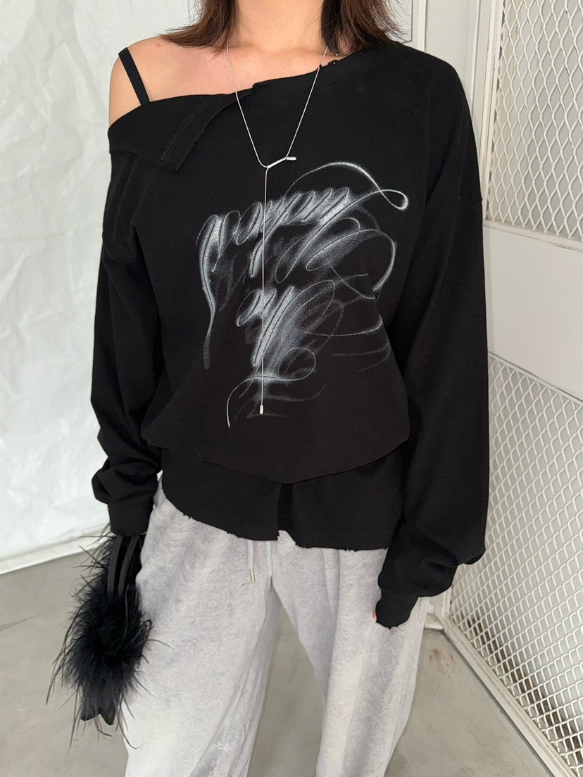 AWESOMESAUCE韓國直郵㊣女裝新品推薦真品職業休閑熱賣長袖T恤AWESOME SAUCE長袖T恤