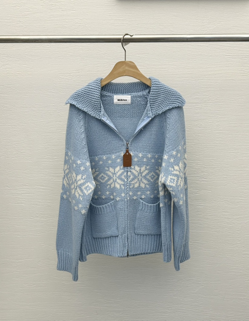 MILK TEA韓國代購㊣女裝新品時尚推薦休閑25秋冬職業針織衫MILK TEA針織衫