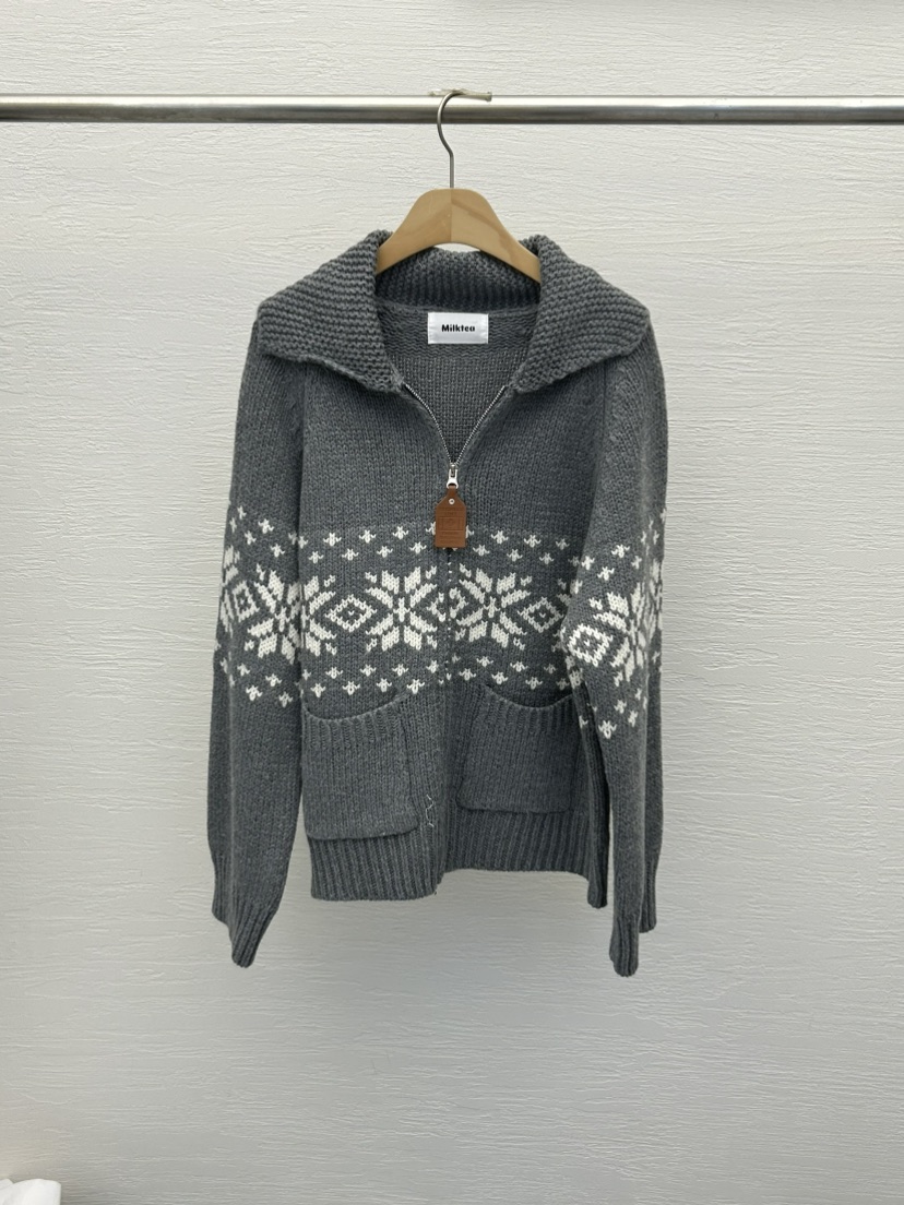 MILK TEA韓國代購㊣女裝新品時尚推薦休閑25秋冬職業針織衫MILK TEA針織衫圖色2