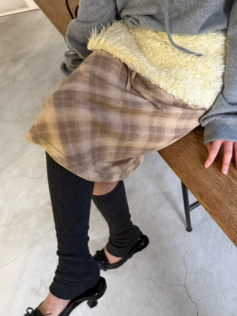 AWESOMESAUCE東大門㊣直郵女士新品休閑推薦25秋冬半身裙中短裙AWESOME SAUCE半身裙/中短裙