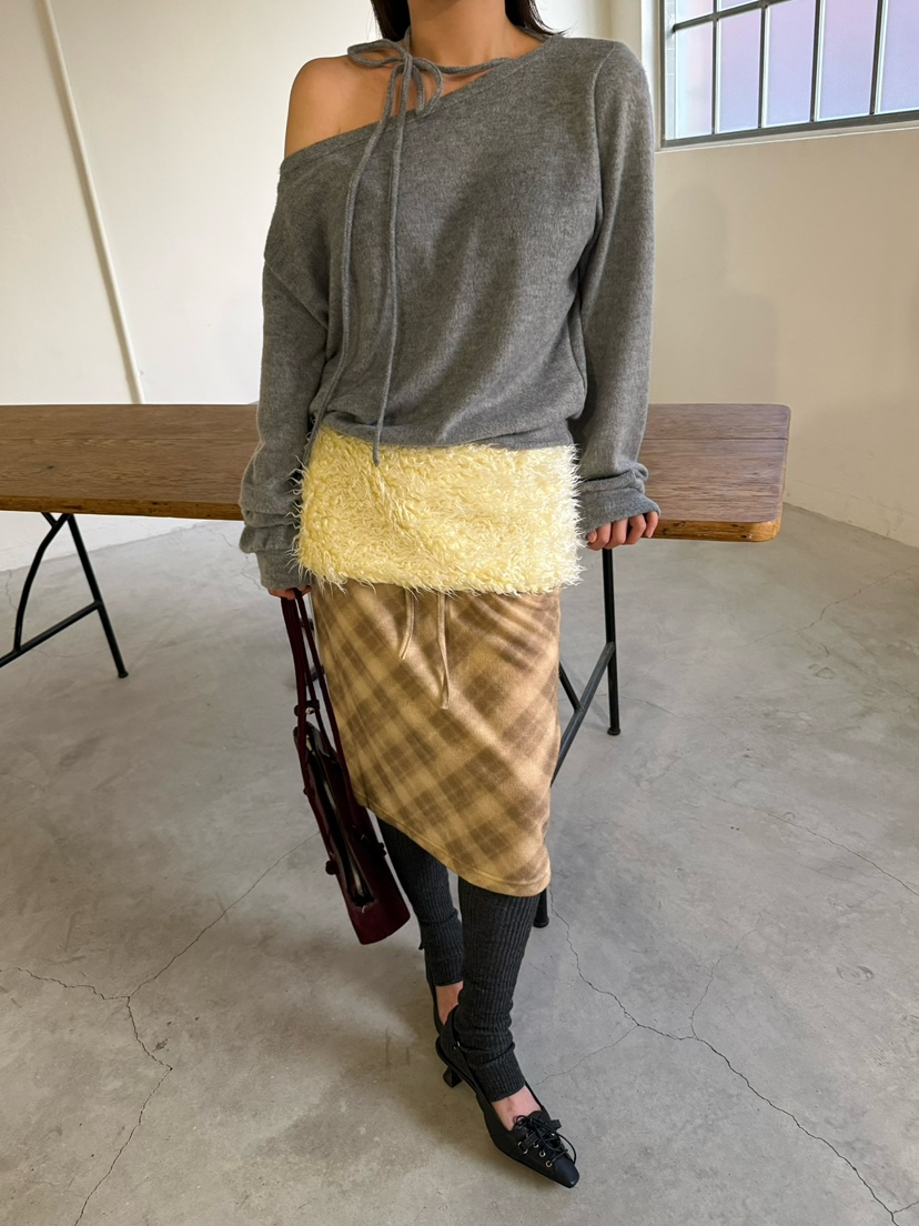 AWESOMESAUCE東大門㊣直郵女士新品休閑推薦25秋冬半身裙中短裙AWESOME SAUCE半身裙/中短裙