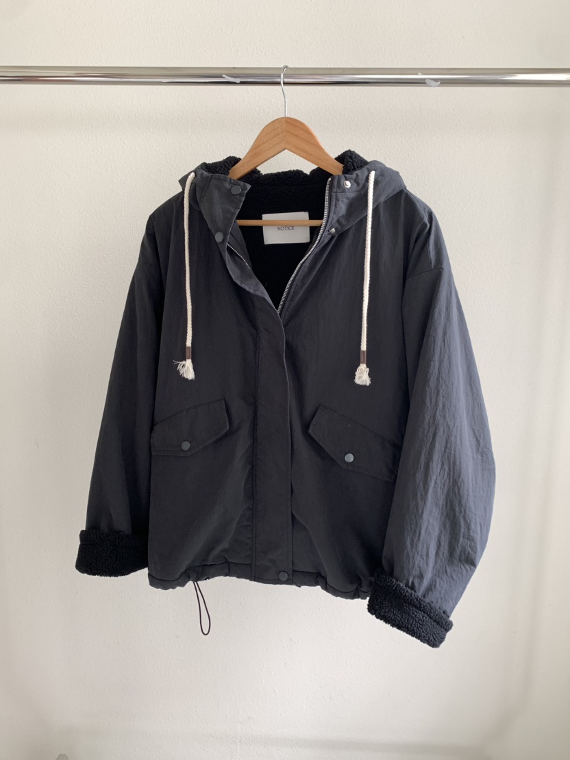 NOTICE韓國代購㊣女裝新款真品25秋冬時尚人氣休閑推薦夾克NOTICE夾克圖色2