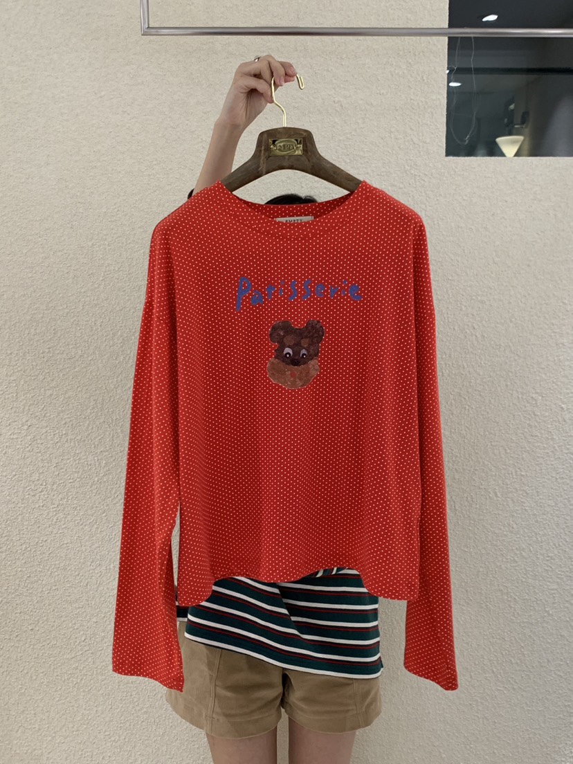 EMPTY韓國代購㊣女士新品人氣真品時尚熱賣25秋冬推薦長袖T恤EMPTY長袖T恤