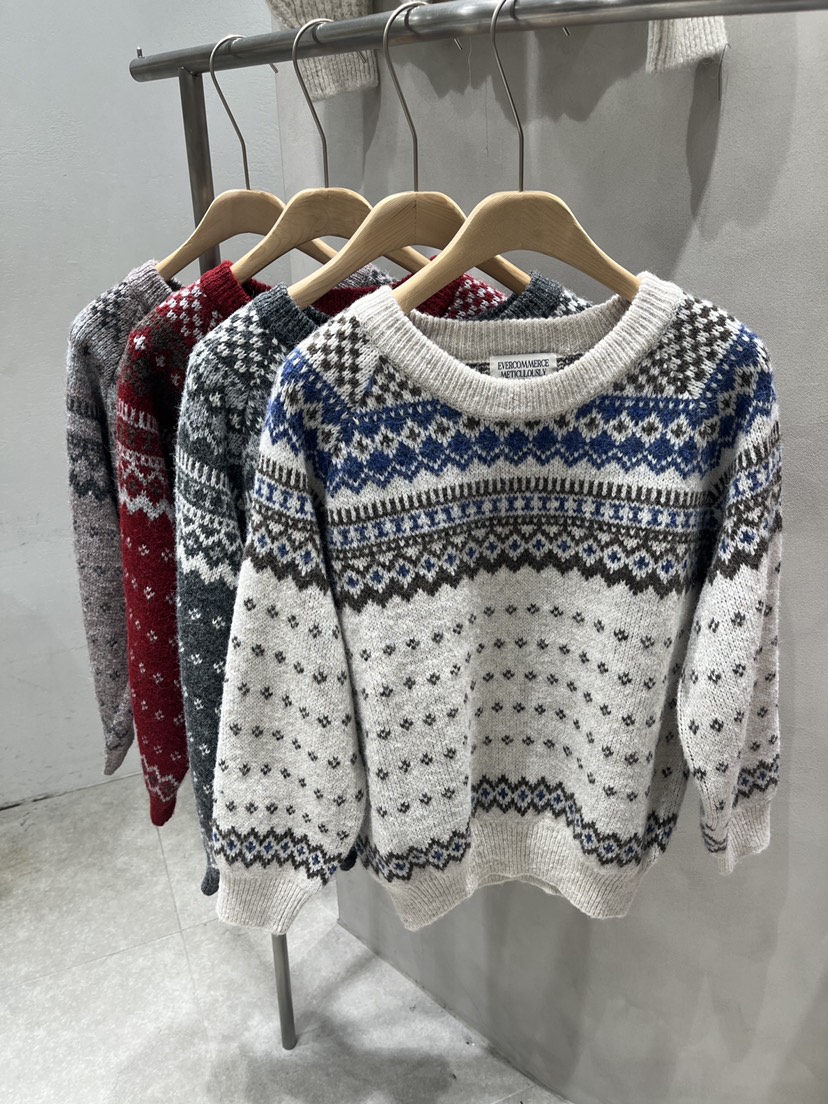 EVERCOMMERCE METICULOUSLY DESIGNED韓國直郵㊣女裝新款休閑針織衫羊毛EVERCOMMERCE針織衫