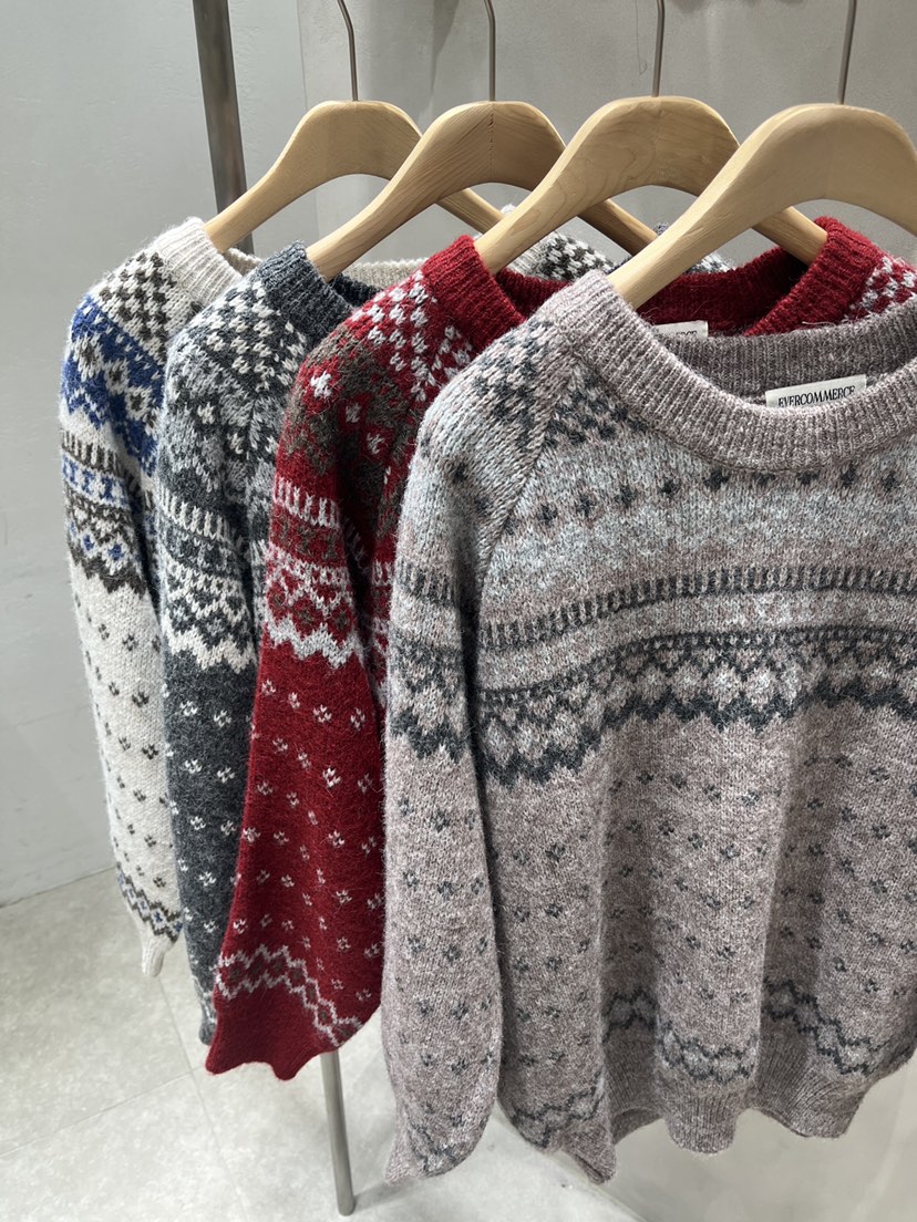 EVERCOMMERCE METICULOUSLY DESIGNED韓國直郵㊣女裝新款休閑針織衫羊毛EVERCOMMERCE針織衫