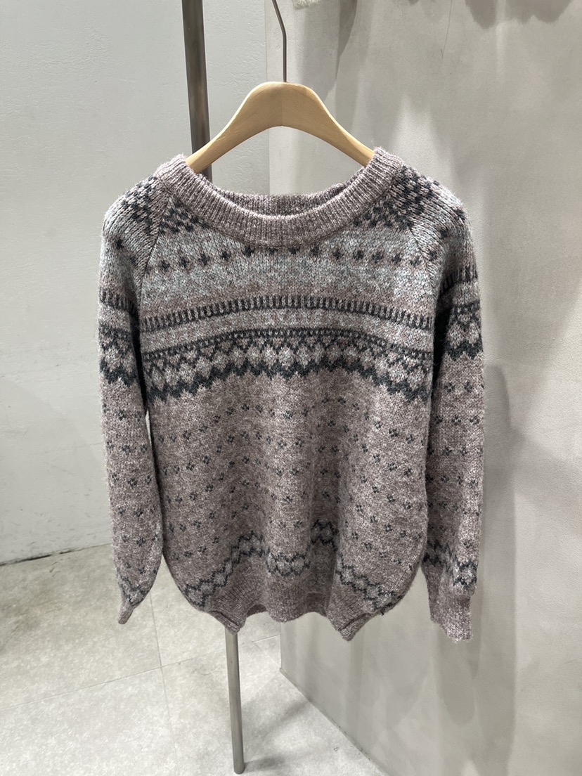 EVERCOMMERCE METICULOUSLY DESIGNED韓國直郵㊣女裝新款休閑針織衫羊毛EVERCOMMERCE針織衫圖色3