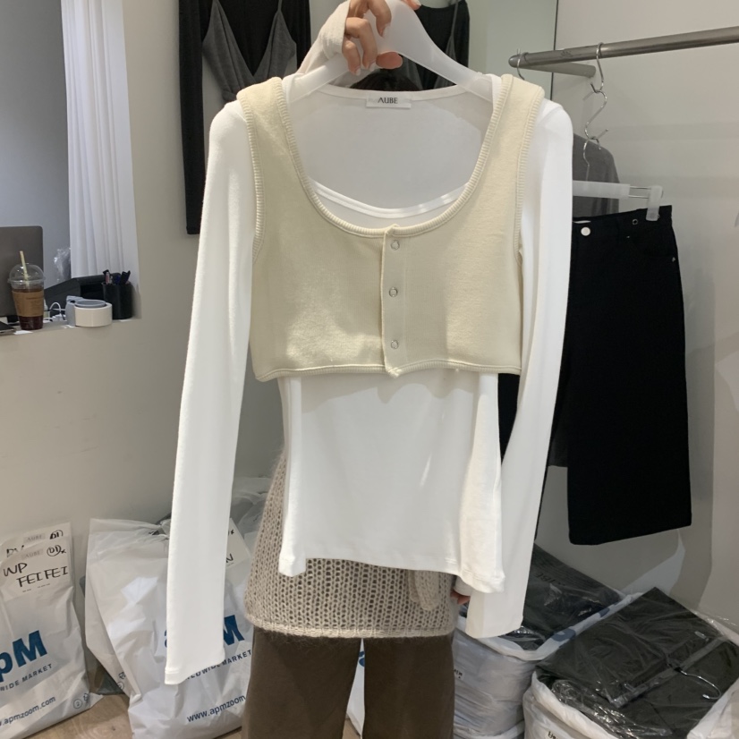 AUBE東大門㊣代購女士新品真品職業推薦25秋冬人氣吊帶背心AUBE吊帶/背心