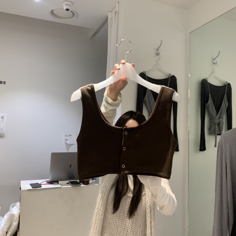 AUBE東大門㊣代購女士新品真品職業推薦25秋冬人氣吊帶背心AUBE吊帶/背心圖色2