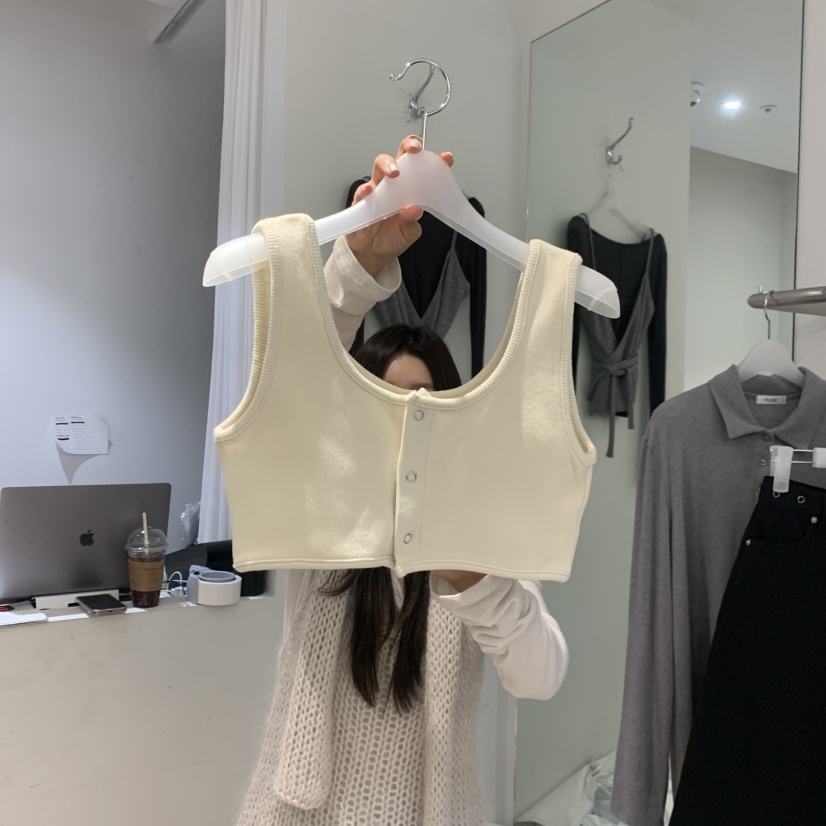 AUBE東大門㊣代購女士新品真品職業推薦25秋冬人氣吊帶背心AUBE吊帶/背心圖色3