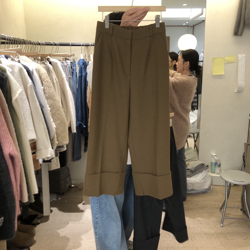 W AND J東大門㊣實拍女裝新款推薦熱賣休閑25秋冬真品休閑褲W AND J休閑褲圖色1