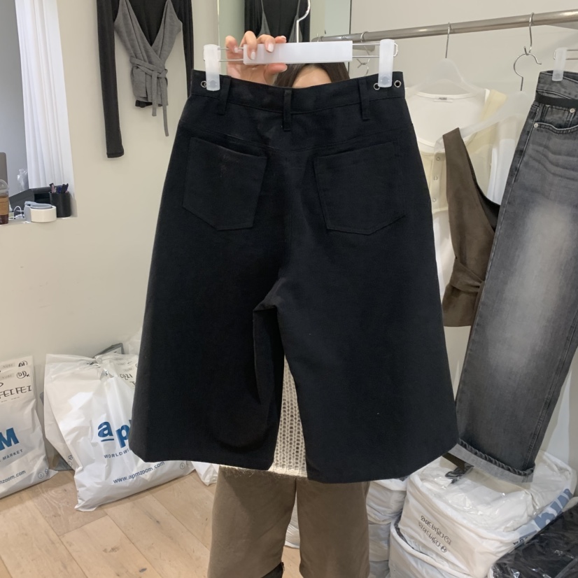 AUBE韓國直郵㊣女士新品職業時尚真品推薦休閑25秋冬短褲雙面絨AUBE短褲