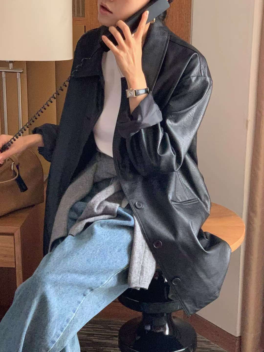 IVORY韓國代購㊣女裝新款時尚真品人氣休閑推薦職業熱賣夾克IVORY夾克