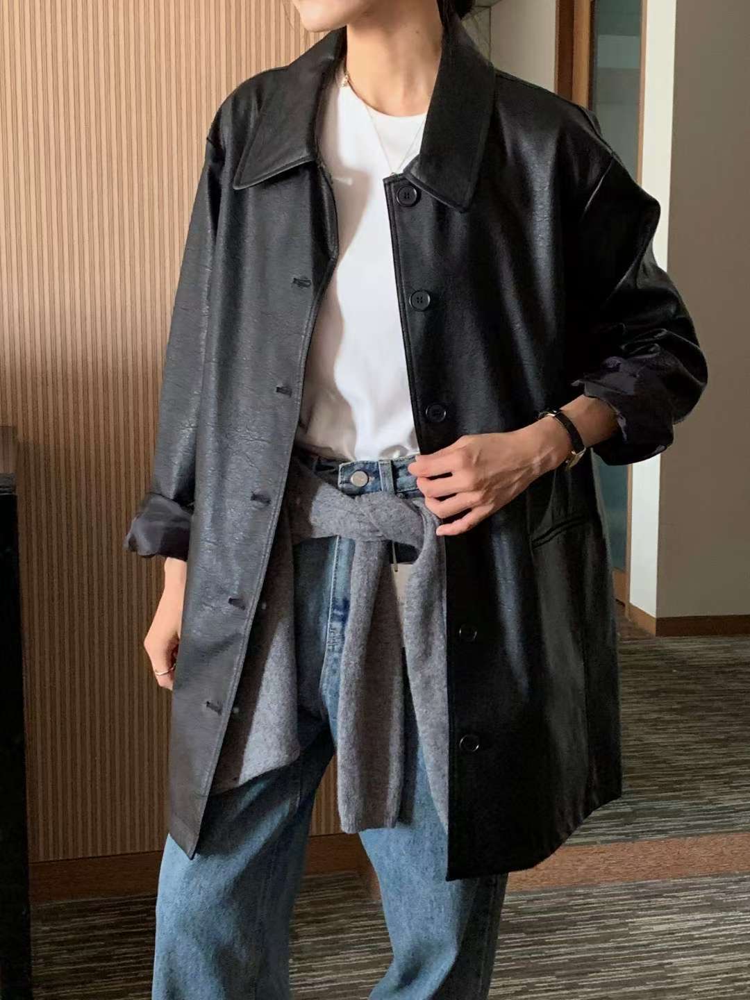 IVORY韓國代購㊣女裝新款時尚真品人氣休閑推薦職業熱賣夾克IVORY夾克