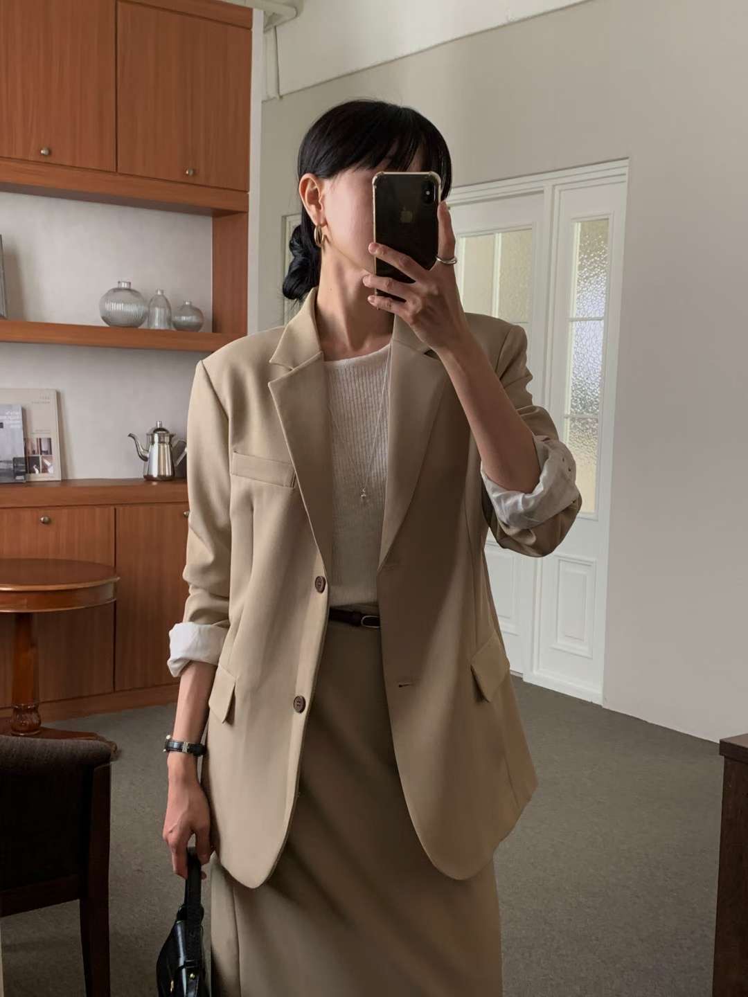 IVORY東大門㊣代購女裝新品人氣熱賣時尚休閑推薦25秋冬夾克IVORY夾克