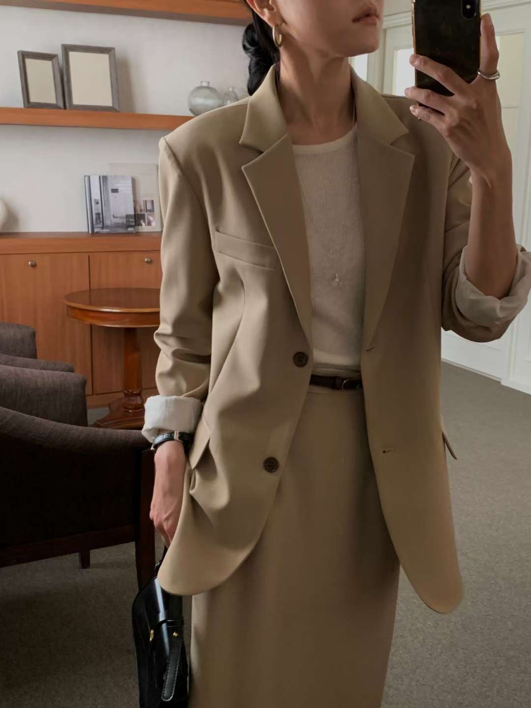 IVORY東大門㊣代購女裝新品人氣熱賣時尚休閑推薦25秋冬夾克IVORY夾克