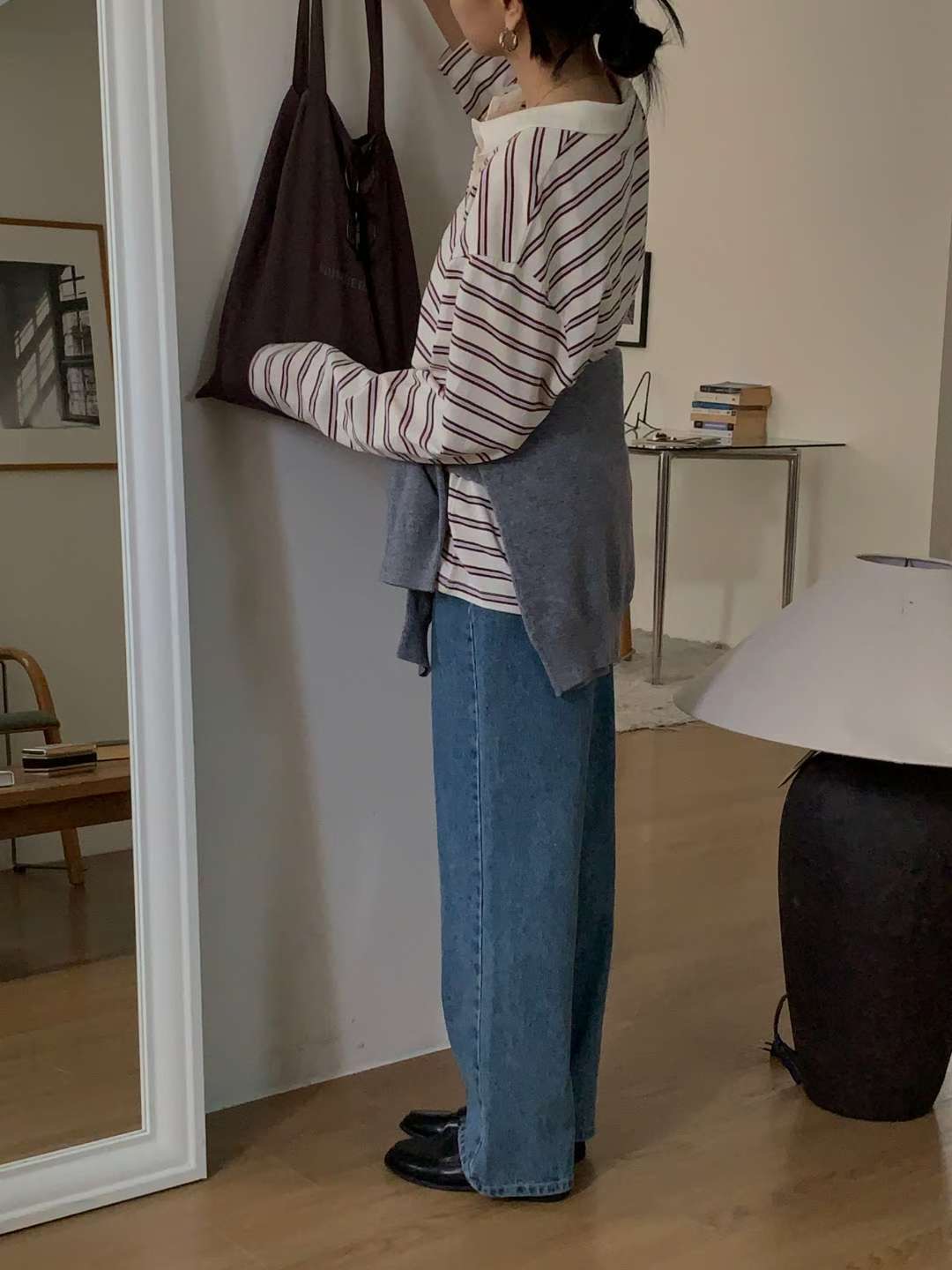 IVORY韓國直郵㊣女裝新款推薦休閑時尚人氣熱賣職業25秋冬牛仔褲IVORY牛仔褲