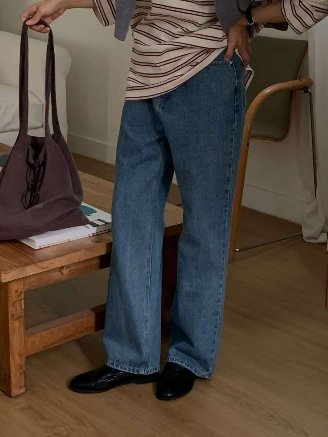 IVORY韓國直郵㊣女裝新款推薦休閑時尚人氣熱賣職業25秋冬牛仔褲IVORY牛仔褲