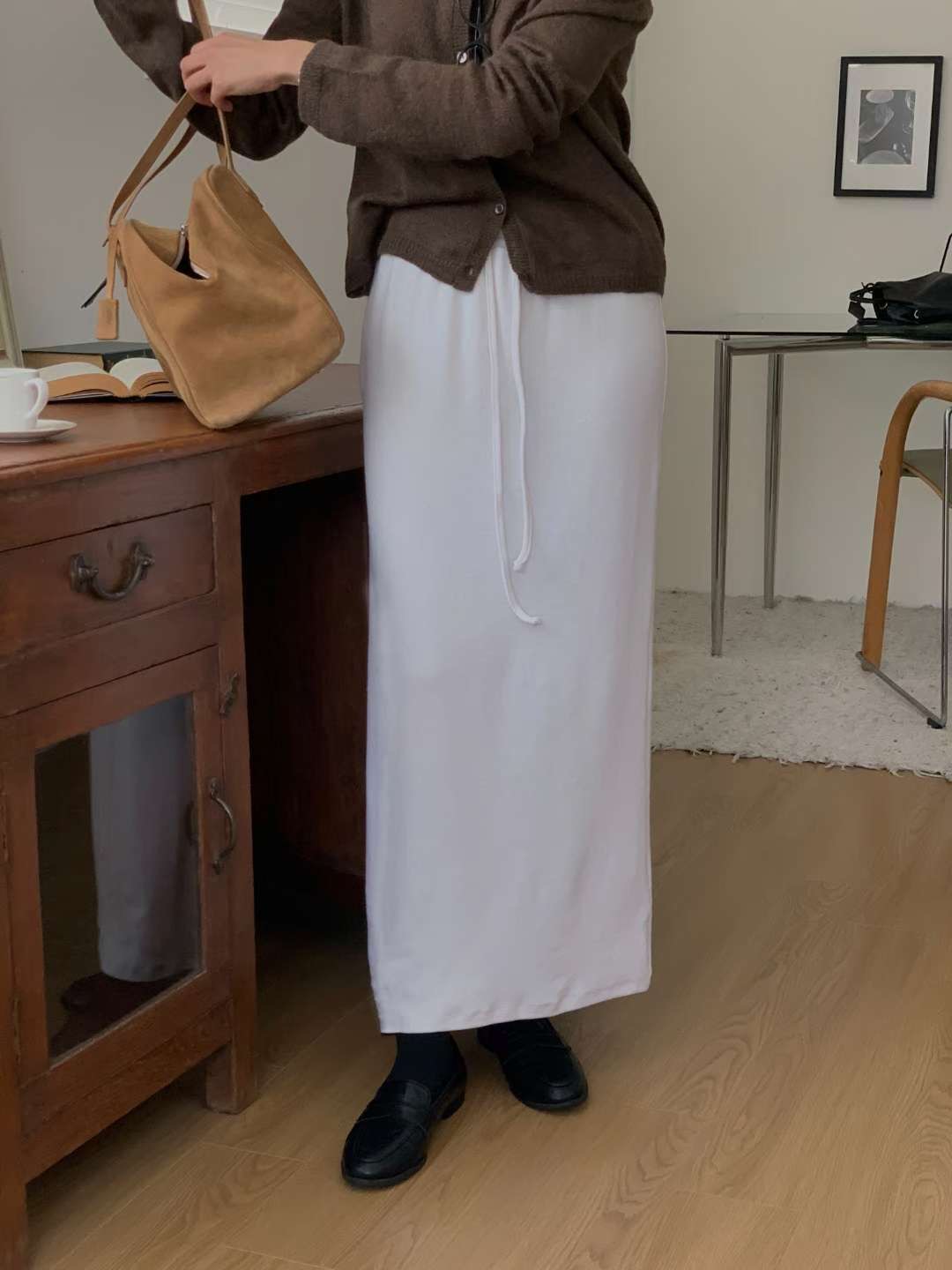 IVORY東大門㊣實拍女裝新款時尚人氣熱賣休閑25秋冬職業長裙IVORY長裙